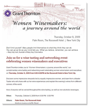 Womens Wine Tasting Event
